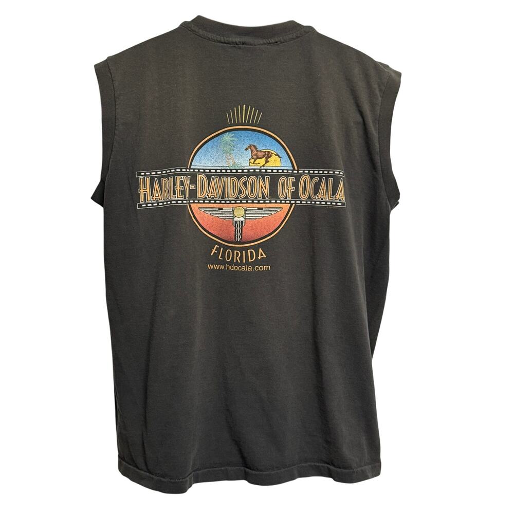 Vintage Harley Davidson 1992 Bike Week Daytona Beach Sleeveless Shirt XL SS - Picture 3 of 7